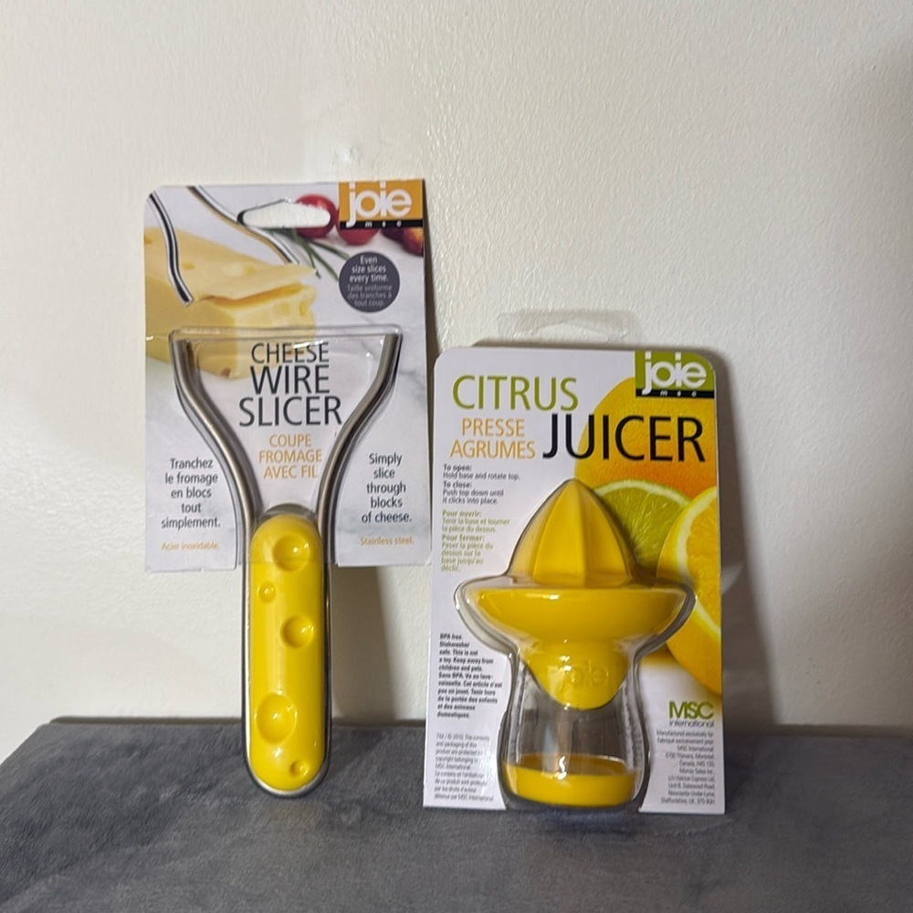 Joie Msc | Cheese Wire Slicer‎ & Citrus Juicer | Brand New